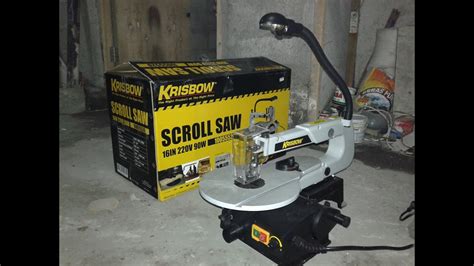 scroll saw KRISBOW review - YouTube