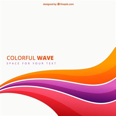 Colorful Wave Background Vector Free Download