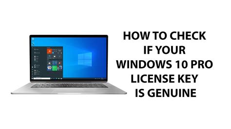 How To Check If Your Windows 10 License Key Is Genuine Youtube