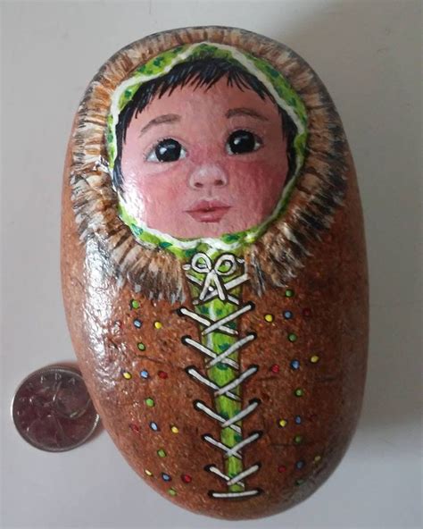 Pin On Painted Stones Babies And Children