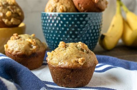 Banana Nut Muffins | Banana nut muffins, Banana nut muffin recipe, Homemade banana muffins