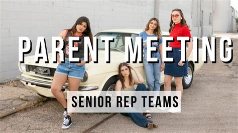 Parent Meeting Photography Senior Rep Team Youtube