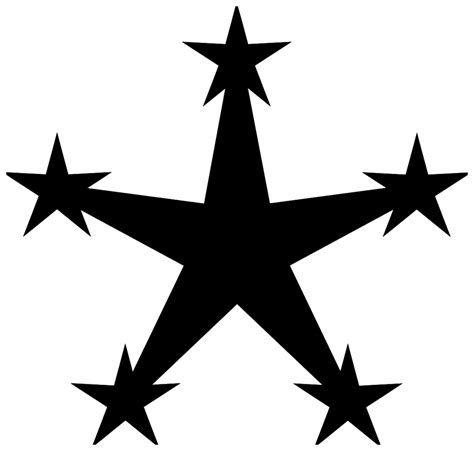 Five Stars Png Transparent Star Star White Five Pointed Star