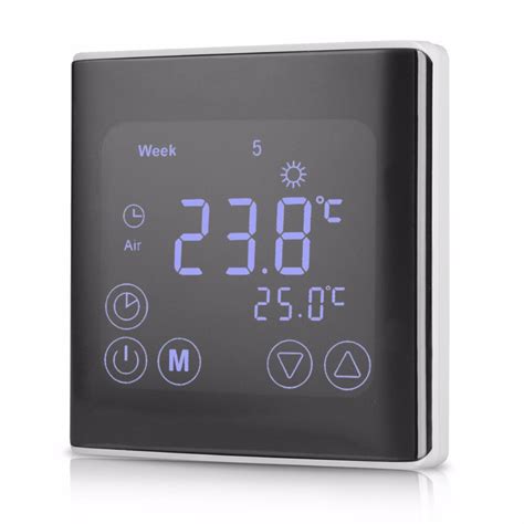 Weekly Programmable Underfloor Heating Thermostat Lcd Touch Screen Room