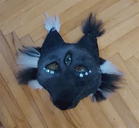 new therian mask i made! in 2023 | Wolf mask, Cat mask, Fox mask