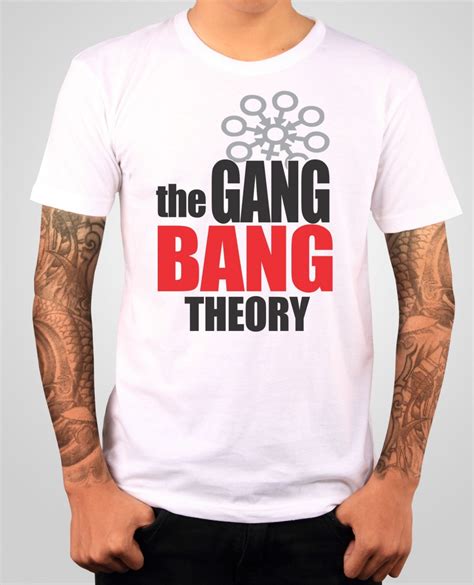 Vtipné Seriálové Tričko S Potiskem Tričko The Gang Bang Theory