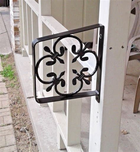 Kee klamp fittings are an ideal solution for building handrail for steps. New Wrought Iron Handrail 1-2 Step Grab Rail Railing Porch Mount Safety Rail #CUSTOMMADE | Iron ...