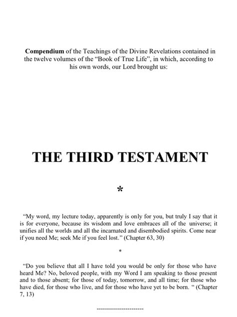 The Third Testament Pdf