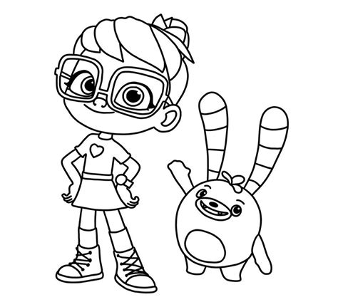Colouring abby from abby hatcher abby hatcher colouring page. Abby Hatcher and Bozzly Coloring Page - Free Printable ...