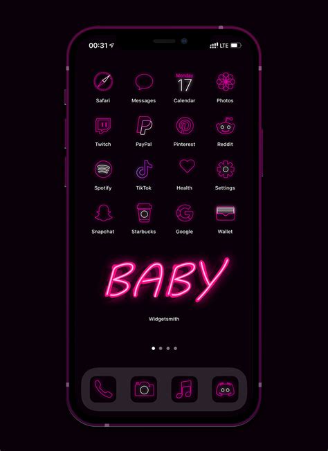 Neon Pink App Icons Free Neon Pink Aesthetic For Ios 14 And Android 💖