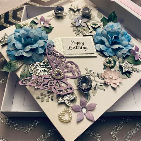 Luxury Handmade Personalised Birthday Card For Her Etsy Uk
