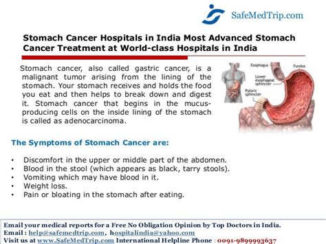 Stomach Cancer Hospitals In India Most Advanced Stomach Cancer