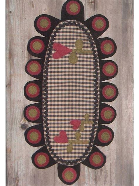 Hearts And Homespun Wooden Spool Designs Wool Candle Mats Wooden