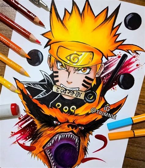 🌹trixx 五素菁 En Instagram Naruto Finished 🍃🌹 Finally Creating Something