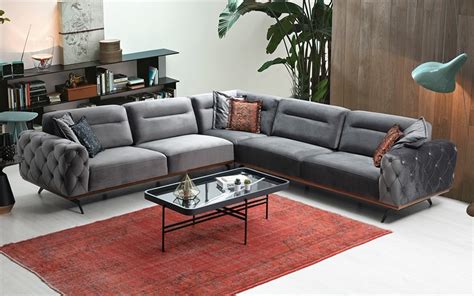 Ashley Modern Sofa Set Sleek Living