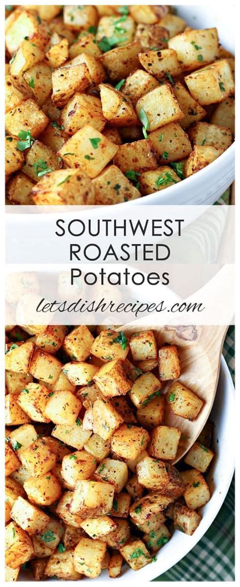 First, toss your potatoes with oil, salt, and pepper, then get to flavoring: Southwest Roasted Potatoes | Recipe | Roasted potato ...