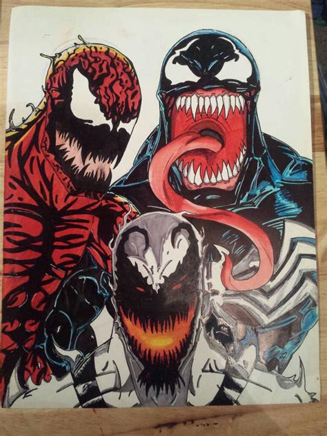 The Symbiotes Carnage Venom Anti Venom By Centricdragon On Deviantart