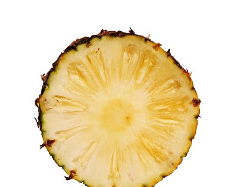 Pineapple Slice Isolated On White Background