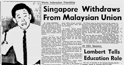Kenapa singapura lebih kaya dari malaysia? SINGAPURA KELUAR DARI MALAYSIA - M-Update