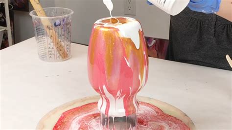 Pink And Gold Resin Vase And Bowl YouTube