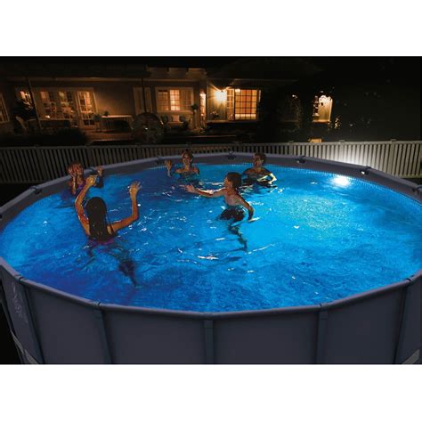 Par56 led swimming pool lights & spa light 12v ac/dc rgb + remoter 24w 32w ip68. Intex Above Ground Underwater LED Magnetic Swimming Pool ...