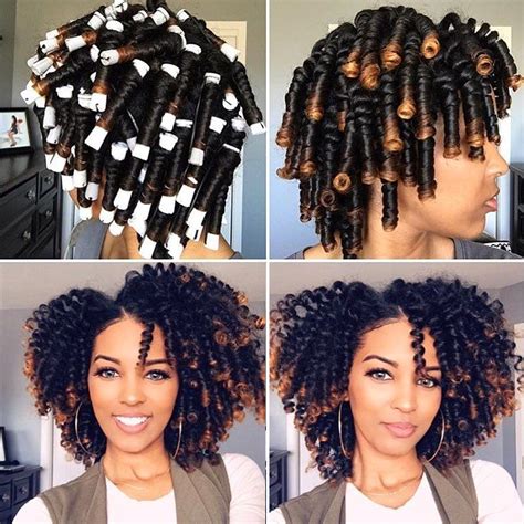 21 Bomb Perm Rod Set On Natural Hair Pictorials And Photos In 2020