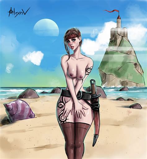 Explorer Girl Nude By Alexeyv Hentai Foundry