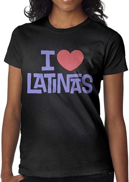 Printed I Love Latinas Women S Fashion Shot Sleeves T Shirt At Amazon Women’s Clothing Store