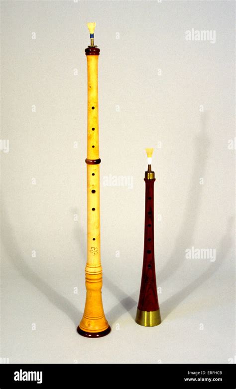 Shawm Left And Pito Right Renaissance Musical Instruments Of The