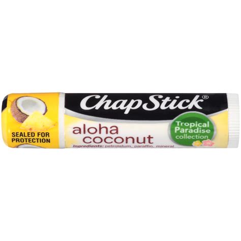 ChapStick Aloha Coconut Lip Balm Tubes 0 15 Oz Pack Of 12 Walmart Com