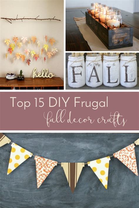 Top Diy Frugal Fall Decor Crafts Frugal Beautiful