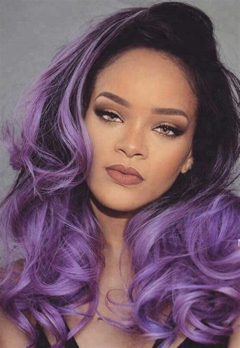 10 Ways To Style Purple Hair On Dark Skin Tone