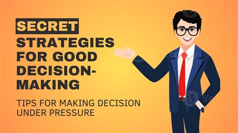 Strategies For Good Decision Making Tips For Making Decisions Under