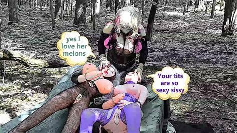 Sissy Romances Two Blow Up Dolls All Day Part Cartoon Slideshow