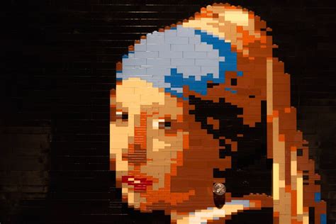 There Are Many Lego Versions Of Recognizable Paintings In The