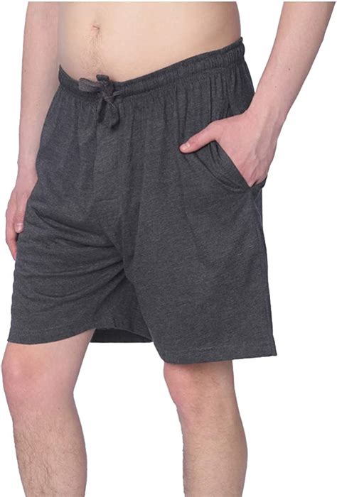 Mens Jersey Knit Pajama Shorts Lounge Shorts Available In Plus Size