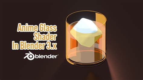 How To Make Anime Glass Shader In Blender 3x Youtube