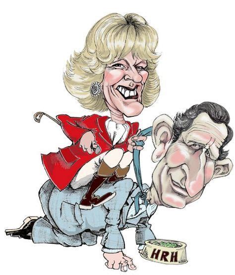 Caricature Of Prince Charles And The Duchess Of Cornwall Caricature