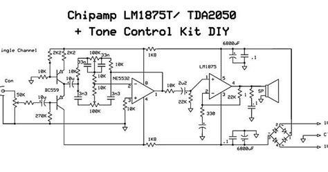 And didn't understand what it meant by power bandwith = 100hz on 2040 datasheet. Wiring Schematic Diagram: I.C. AMP. LM75T + TDA2050 + TONE CONTROL DIY