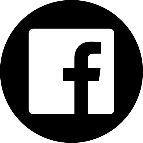 Facebook Black And White Logo Png Hd Png Mart