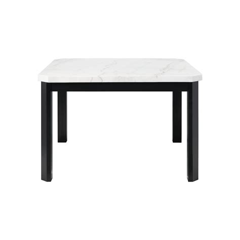 Constructed of hardwood solids with seamless white marble veneer tops. Picket House Furnishings - Celine White Marble Counter ...