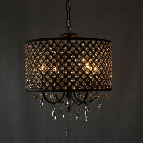 Weaved decorative drum pendant light. LightInTheBox Antique Bronze 4light Round Crystal ...