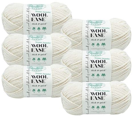Lion Brand Wool Ease Thick And Quick Yarn 6 Pack Fisherman Michaels