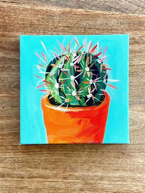 Learn How To Paint Cacti From Start To Finish New Acrylic Painting
