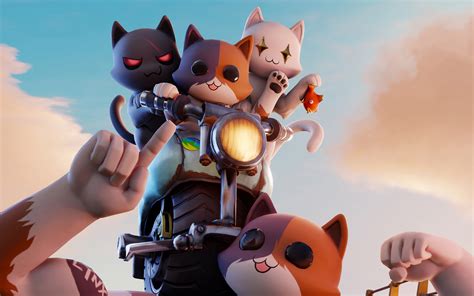 Download Wallpapers Fortnite 2020 Season 3 Cats Characters Poster