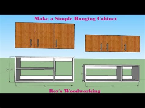 The sturdy aluminum wall rail ensures a straight and level cabinet installation while providing the flexibility of. DIY Simple Hanging Cabinet - YouTube