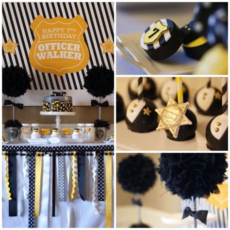 17 best images about retirement party on pinterest. Kara's Party Ideas » Preppy Police Man Themed Birthday ...