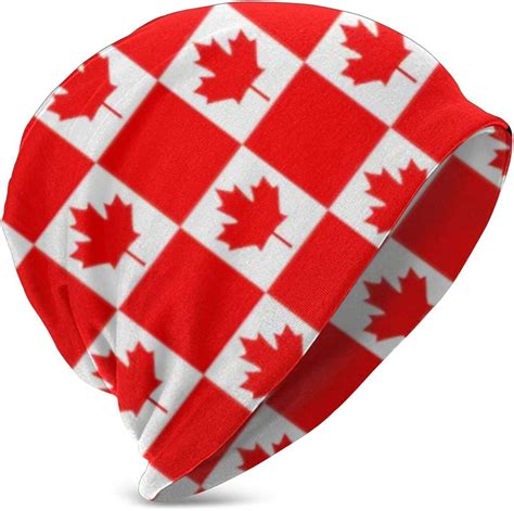 Canadian Flag Kids Knit Beanie Hats Windproof Knit Hat Warm