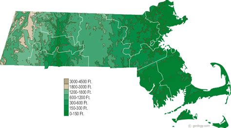 Counties Map Of Massachusetts