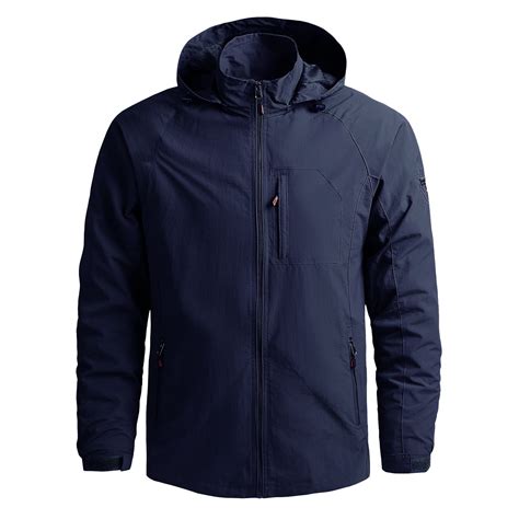 Lindreshi Big And Tall Rain Jackets For Men Waterproof Lightweight Men